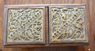 Fab Early Antique Hand Cut Scrolled Box - Image 1 of 4