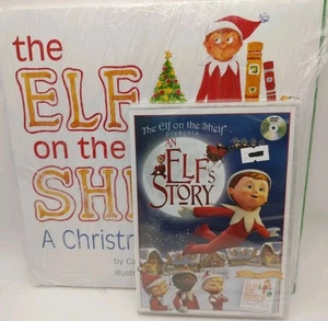 Elf on the Shelf Book & An Elf’s Story DVD Bundle Christmas Tradition Set - Picture 1 of 9
