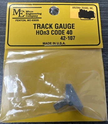 Micro-Engineering HOn3 #42-107 Code 40 Track Gauge (3 Point) - NIP - Image 1 of 3