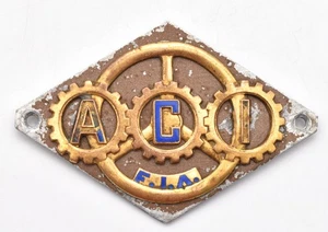 Plaque insigne Automobie Club Italie Lorioli Milan Rome - Picture 1 of 6