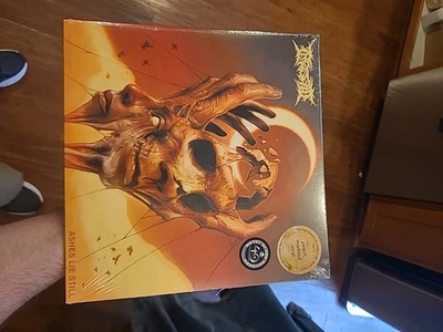 Ingested  Ashes Lie Still Vinyl Peach Marbled Metal New Small Crease R Corner - Image 1 of 3