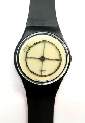 NEW Swatch Watch WHEEL ANIMAL GZ120 with Case & Papers 1992 ~ 8th Edition (n2) - Image 1 of 4