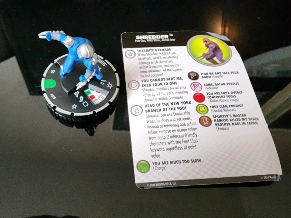 Trituradora Heroclix # 018 del juego TMNT: Heroes in a Half Shell. Foto 1 de 2