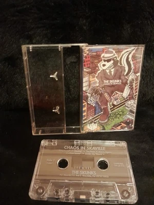 The Skunks - Chaos in Skaville cassette RARE HTF OOP 1991 SKA P.U. RECORDS VG!!! - Image 1 of 2