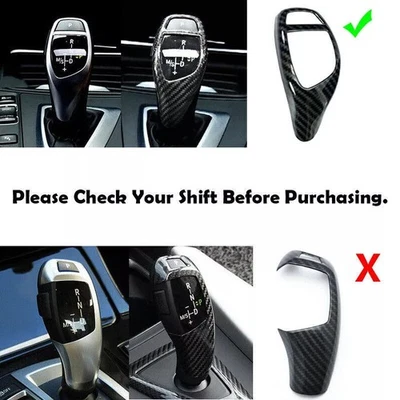 Accesorios de cubierta de cambio estilo fibra de carbono para BMW X3 X4 X5 X6 F30 F10/Sport Foto 1 de 4
