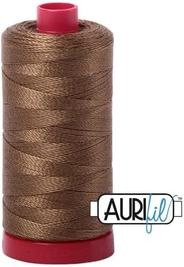 Aurifil 12wt Mako 100% Cotton Thread (356yds) Dark Sandstone - Image 1 of 1