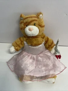 Build A Bear Tabby Katze orange nicht mehr produziert 17 Zoll Plüsch Kleidung Kleid - Bild 1 von 3