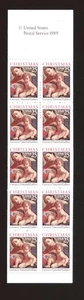 US Stamps - Booklet Pane of 10 - Sc# 2427a - Madonna and Child - MNH - Picture 1 of 1
