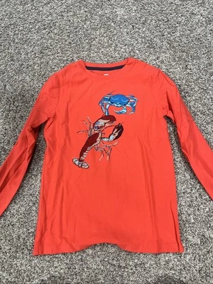 Tea Collection Boys Size 10 lobster Long sleeve shirt - Image 1 of 3