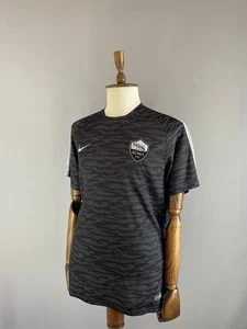 Nike Mens As Roma Football Training Soccer Shirt Size XL Gray Polyester Dri-Fit - Picture 1 of 15