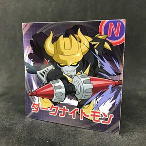 Digimon Adventure DARKNIGHTMON UR No.22 Mini Sticker Card Seal Anime - Picture 1 of 4