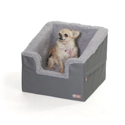 K&H Pet Products Rectangle Bucket Collapsible Booster Pet Seat Gray Small - Image 1 of 4