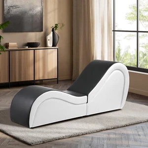 Oikiture Sofa Couch Tantra Chair Love Seat Chaise Lounge Yoga Bed Couples Stool - Picture 1 of 10