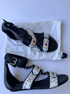 Pour La Victoire Open Toe Ankle Strap Sandal Sz US 7 - Picture 1 of 24