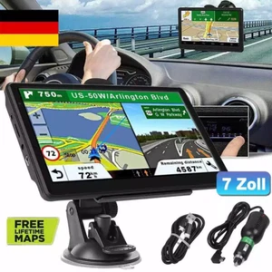 7“ Zoll GPS Navi Navigation für Auto LKW PKW Navigationsgerät 8GB+256MB ▶EU ▶FM - Bild 1 von 16