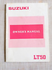 Suzuki Owners Manual, And Manual Supplement 1986 Lt50