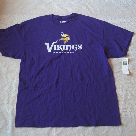 NFL Team Apparel Minnesota Vikings Purple Graphic T Shirt Size XL NWT Cover
