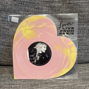 Taylor Swift Lover (Live From Paris) Heart Shaped Vinyl 💕 ✨ In Hand!! ✅ - Picture 1 of 5