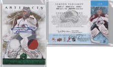 2012-13 Upper Deck Artifacts Emerald Jersey/Patch /8 Semyon Varlamov Patch Auto