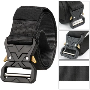 Men's Tactical Belt, Rigger Hiking Belt,1.5" Nylon Web Novelty Work Belt for Men - Picture 1 of 16