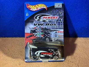 K10-42 HOT WHEELS PENSKE AUTO CENTERS - VW DRAG BUS - 2002 - BLACK - NIB - Picture 1 of 11