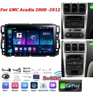 For GMC Acadia 2008 2009-2012 CarPlay Car Radio GPS Stereo Android Navi WIFI BT - Picture 1 of 23