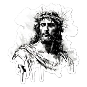 Jesus Crown Dorns, Vinyl Aufkleber Aufkleber, drinnen draußen, 3 Größen, #9939 - Bild 1 von 1