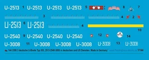 Peddinghaus 1/144 3395 Allemand Bateau de U Type Xxi 2513-2540-3008 IN Allemand - Photo 1 sur 1