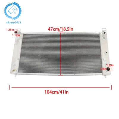 For Chevrolet Silverado 1500 HD 2500 HD 3500 HD 6.0L V8 3ROW Aluminum Radiator - Image 1 of 4