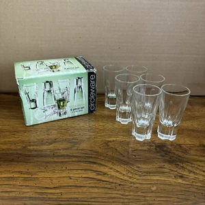 Circleware Monarch 6 Piece Set 2 oz. Shot Glasses Barware Made in Italy - Picture 1 of 10