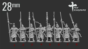 28mm Song Spear Heavy Arm. Foot (TGM-7 Resin) Ten Kingdom Miniatures - Bild 1 von 5