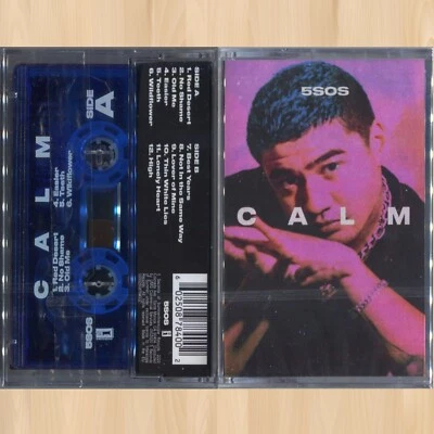 BLUE CASSETTE----  5 Seconds of Summer CALM (Calum Edition) 5SOS TAPE       0615 - Image 1 of 2