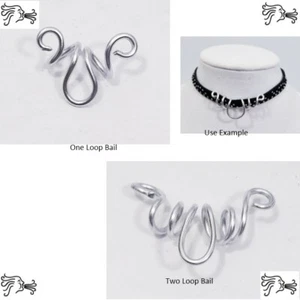 Women Aluminum Pendant Bail Handmade for Necklaces or Scarves NWT - Picture 1 of 73