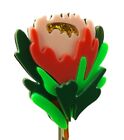 Modern Arcrylic Handmade BROOCH 3D Spring Bulb Tulip Flower Floral Boxed BN