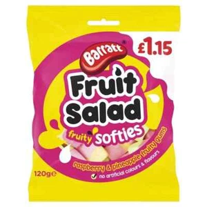 Barratt Fruit Salad Fruity Softies Pack of 120g x 12 - Picture 1 of 1