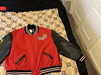 chaqueta universitaria hombre vintage cuero Foto 1 de 2