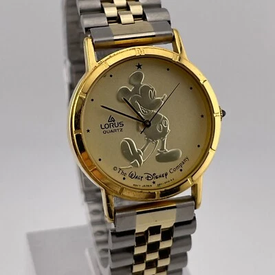 Женские кварцевые часы Lorus Mickey Mouse V811-1400 корпус 30 мм двухцветный браслет - Изображение 1 из 4