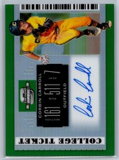 2019  Panini Contenders Draft Picks Auto Optic Ticket Green /5 7 Corbin Carroll