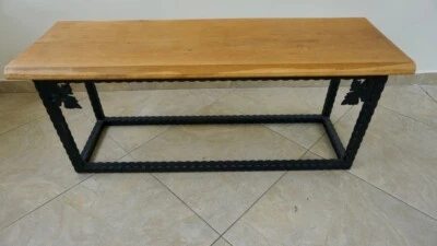Live edge wooden coffe table / bench - Image 1 of 2