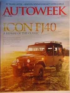 AUTOWEEK Magazine April 28 2014 FJ 40 - Picture 1 of 1