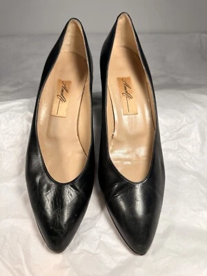 AMALFI by Rangoni Leather Metallic  Brown Slip On 3" Heels Shoes Size 7 B Italy - Image 1 of 4