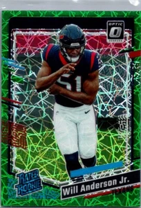 023 Panini Donruss Optic Rated Rookie Green Lazer Prizm #246 Will Anderson Jr. - Picture 1 of 2
