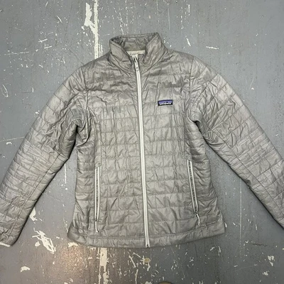 Patagonia Nano Puff Full-Zip Jacket Gray Womens Size Medium - Image 1 of 4