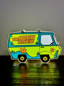 The Mystery Machine - Scooby Doo - LED Light Up Sign / Night Light - USB Powered - Picture 1 of 12