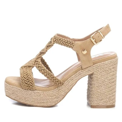 Sandalias de tacón de yute Xti para mujer talla 9,5 Foto 1 de 4