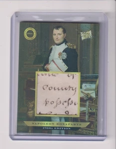 2024 PIECES OF THE PAST 1700's EDITION HAND WRITTEN RELIC NALPOLEON BONAPARTE - Picture 1 of 1