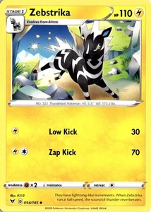 Zebstrika 054/185 Regular Uncommon Vivid Voltage Pokemon Karte LP - Bild 1 von 2