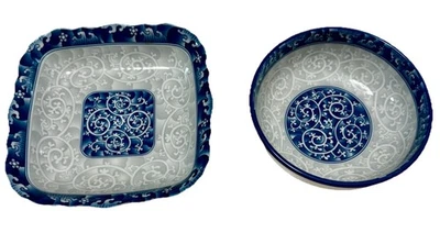 Vintage Seokchon Loko Sweet Porcelain Soup Bowl&Salad Dish #28591 Excellent Cond - Image 1 of 4