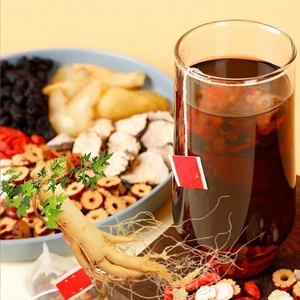 Ginseng Gelso Cinque Treasure Tea Maca Goji Miscela di Erbe per Uomo Vitalità - Foto 1 di 26