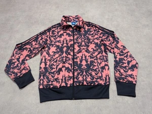 Adidas Trainingsjacke Damen UK 18 Rosa Blumen Paisley Baroque Originals Y2K Farm - Bild 1 von 11